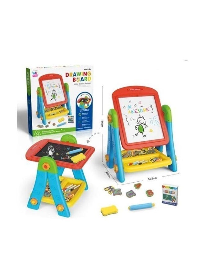 MUMS PLANET Creative drawing board for kids, a multifunctional magnetic magic writing and erasing board, perfect for early learning and drawing, suitable for children aged 3 and above. Educational games drawing tools for children  drawing board for children  drawing board for children  Gift for children  Entertainment game for children - Image 1